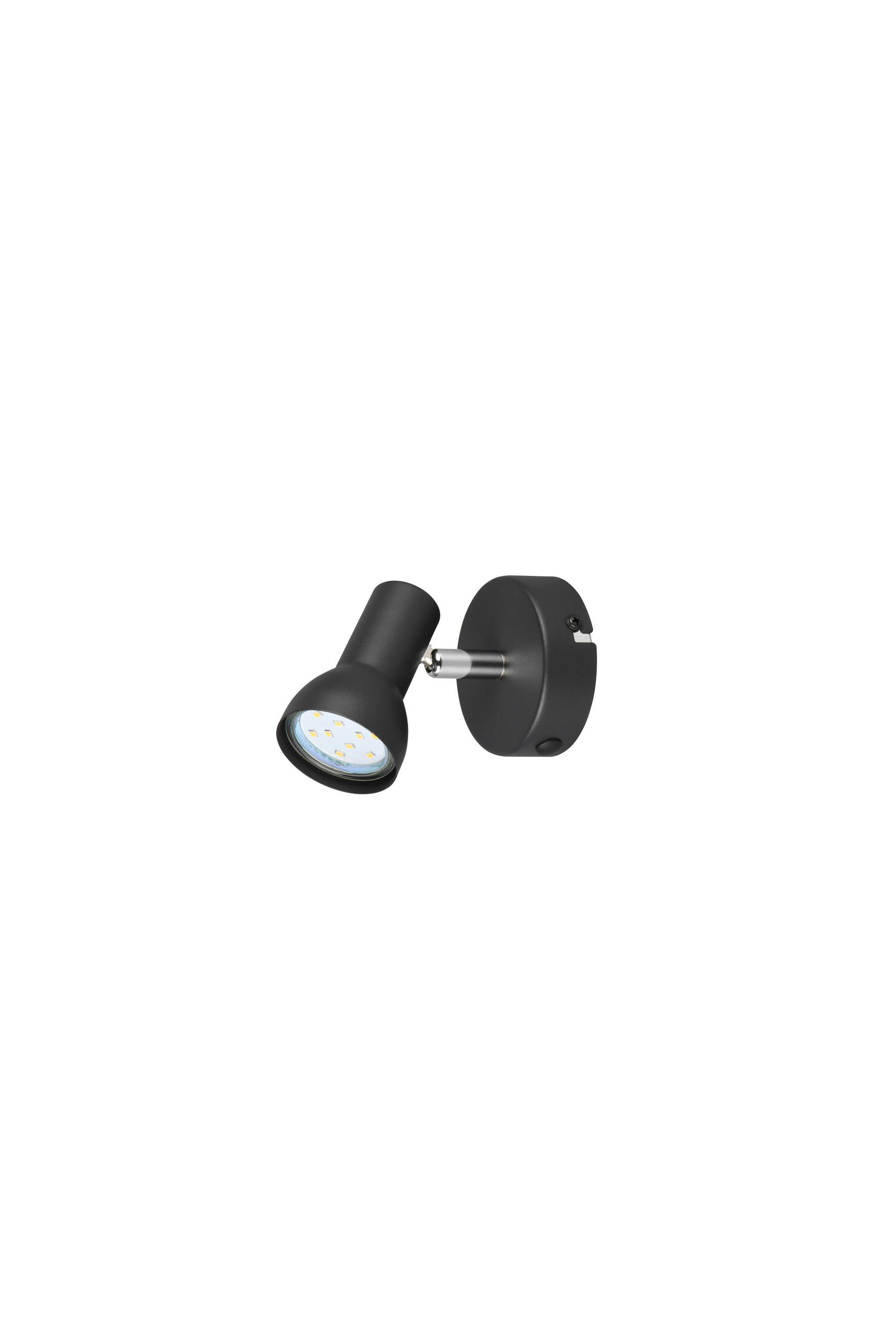 BODOVÉ SVIETIDLO, 5,0 W/GU10, 8,0/13,5 cm  - čierna, Basics, kov (8,0/13,5cm)