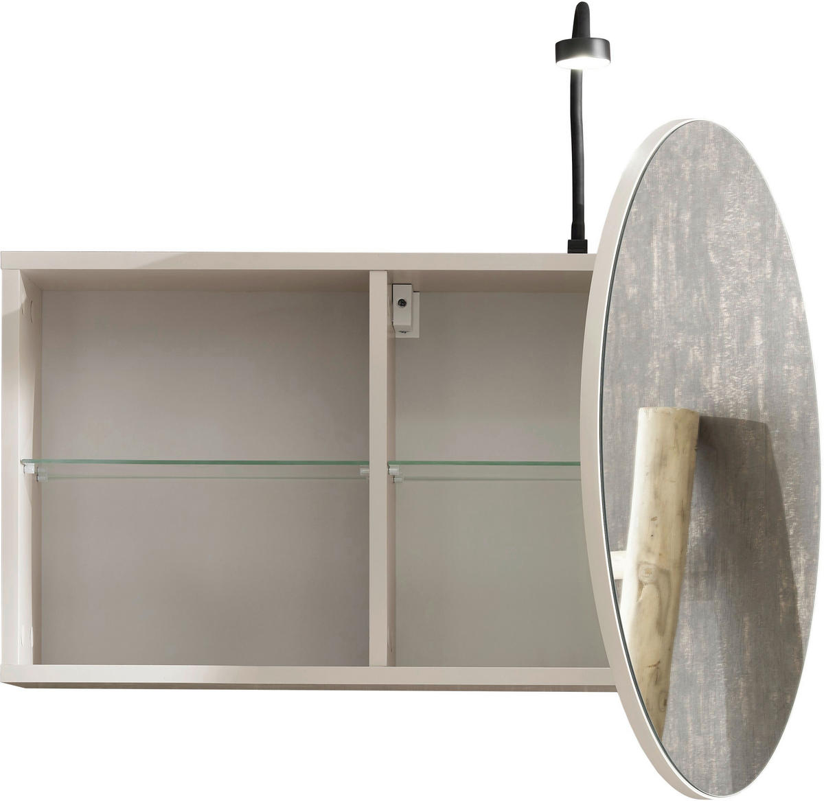SPIEGELSCHRANK 80/60/20 cm  - Kaschmir, LIFESTYLE, Glas/Holzwerkstoff (80/60/20cm) - home24