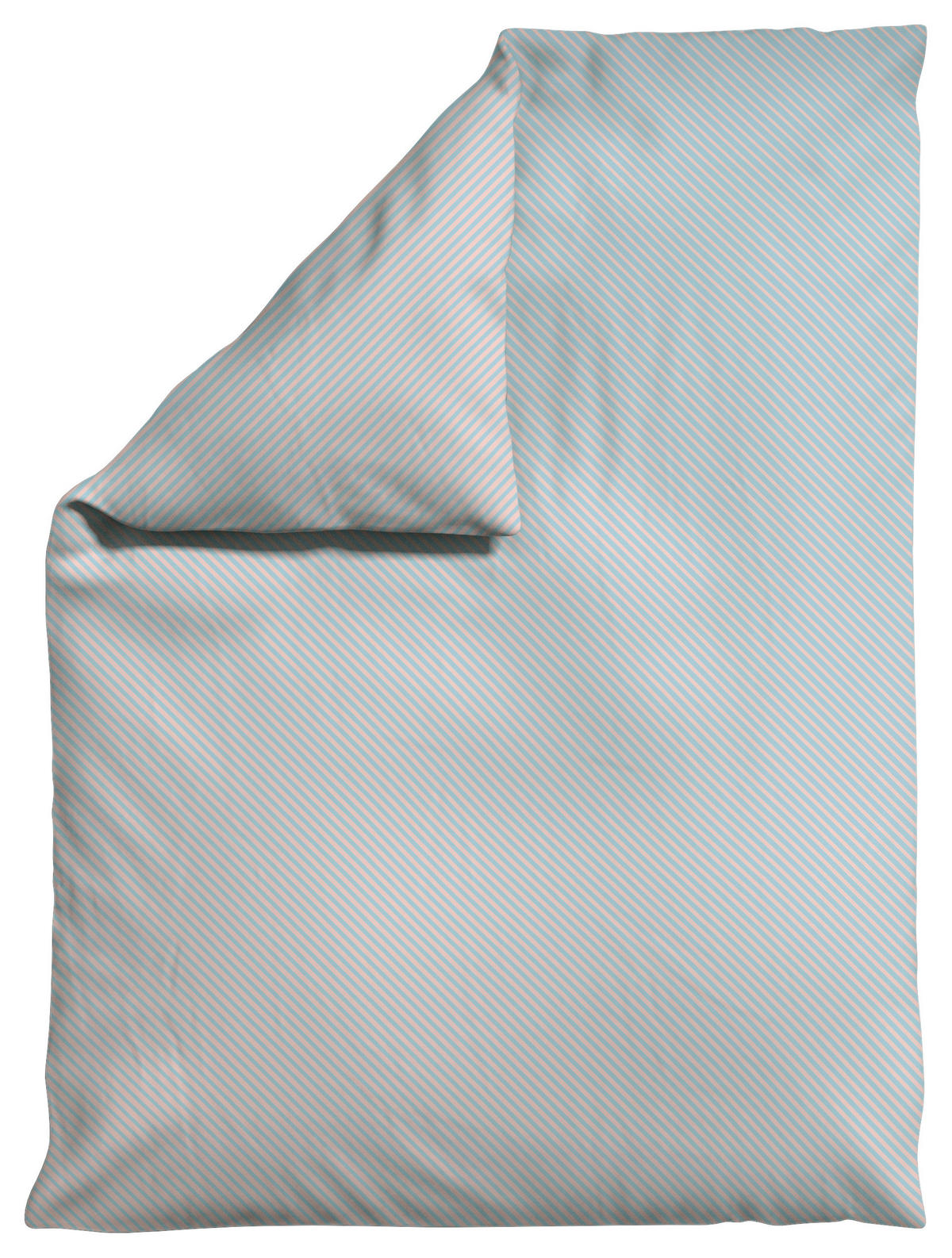 BETTDECKENBEZUG Woven Satin Fade Makosatin 135-140/200 cm  - Rosa/Hellblau, Basics, Textil (135-140/200cm) - Schlafgut