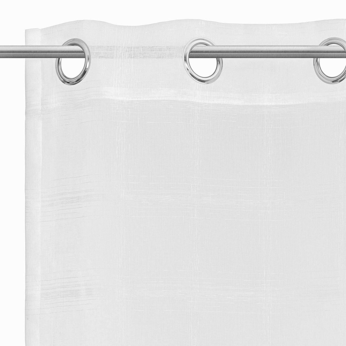 ÖSENSCHAL RUTIG transparent 135/245 cm   - Weiß, Design, Textil (135/245cm) - Esposa