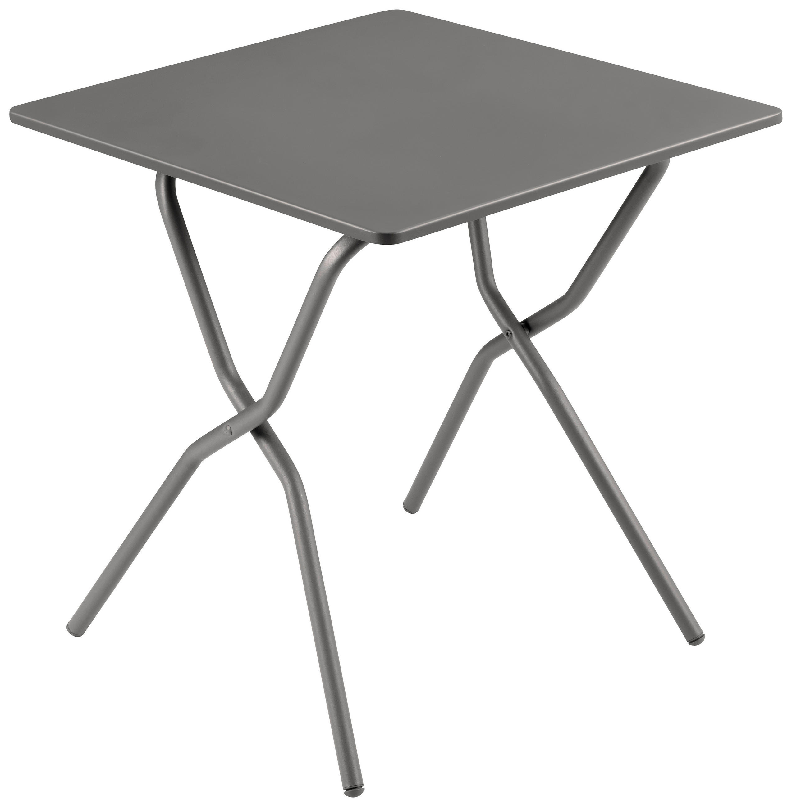 GARTENKLAPPTISCH 70/64/73 cm Metall rechteckig  - Anthrazit/Titanfarben, Basics, Metall (70/64/73cm) - Lafuma Mobilier