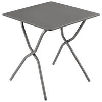 GARTENKLAPPTISCH 70/64/73 cm Metall rechteckig  - Anthrazit/Titanfarben, Basics, Metall (70/64/73cm) - Lafuma Mobilier