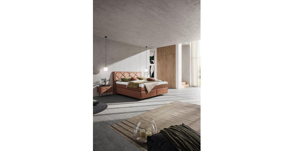 BOXSPRINGBETT 200/200 cm in Braun - Schwarz/Braun, KONVENTIONELL, Kunststoff/Textil (200/200cm) - Dieter Knoll