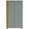 HIGHBOARD  75/127/38 cm  - Schilfgrün/Schwarz, KONVENTIONELL, Holzwerkstoff/Metall (75/127/38cm) - Voleo