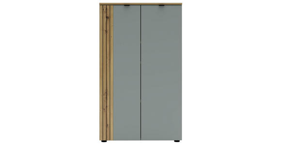 HIGHBOARD  75/127/38 cm  - Schilfgrün/Schwarz, KONVENTIONELL, Holzwerkstoff/Metall (75/127/38cm) - Voleo