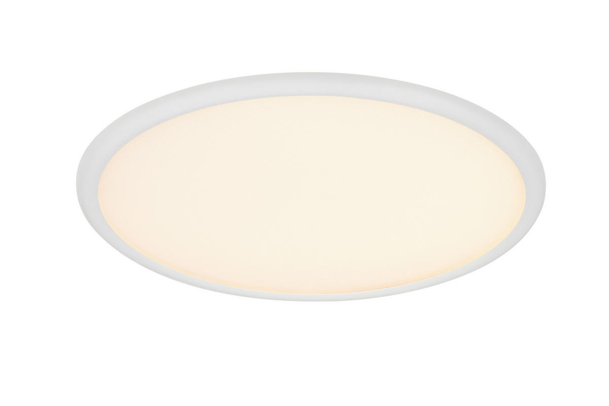 LED-DECKENLEUCHTE Arcalis 45/5,2 cm  - Weiß, Design, Kunststoff/Metall (45/5,2cm) - Novel
