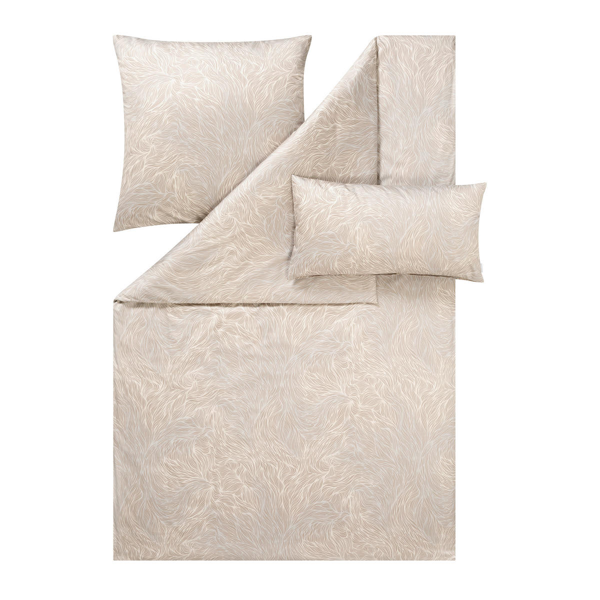 BETTWÄSCHE Exquisit 155/220 cm  - Beige, Design, Textil (155/220cm) - Estella