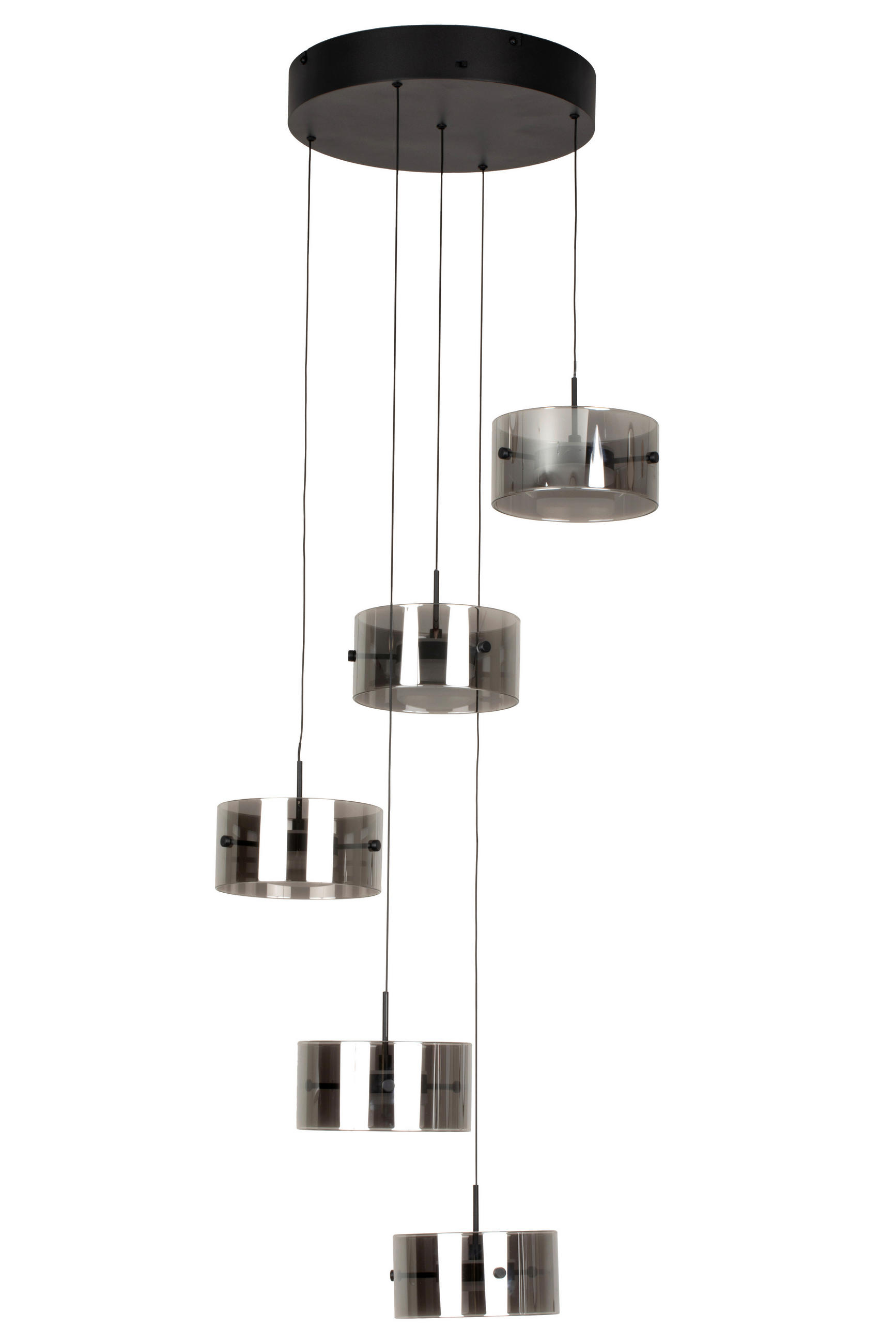 ZÁVĚSNÉ LED SVÍTIDLO, 43/150 cm  - černá, Design, kov/plast (43/150cm) - Novel