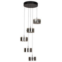 LED-HÄNGELEUCHTE Nusakan 43/150 cm   - Schwarz, Design, Glas/Kunststoff (43/150cm) - Novel
