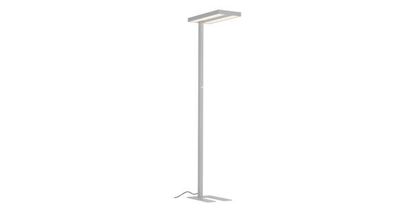 LED-STEHLEUCHTE 61/28/195 cm - Klar/Chromfarben, KONVENTIONELL, Kunststoff/Metall (61/28/195cm) - Novel