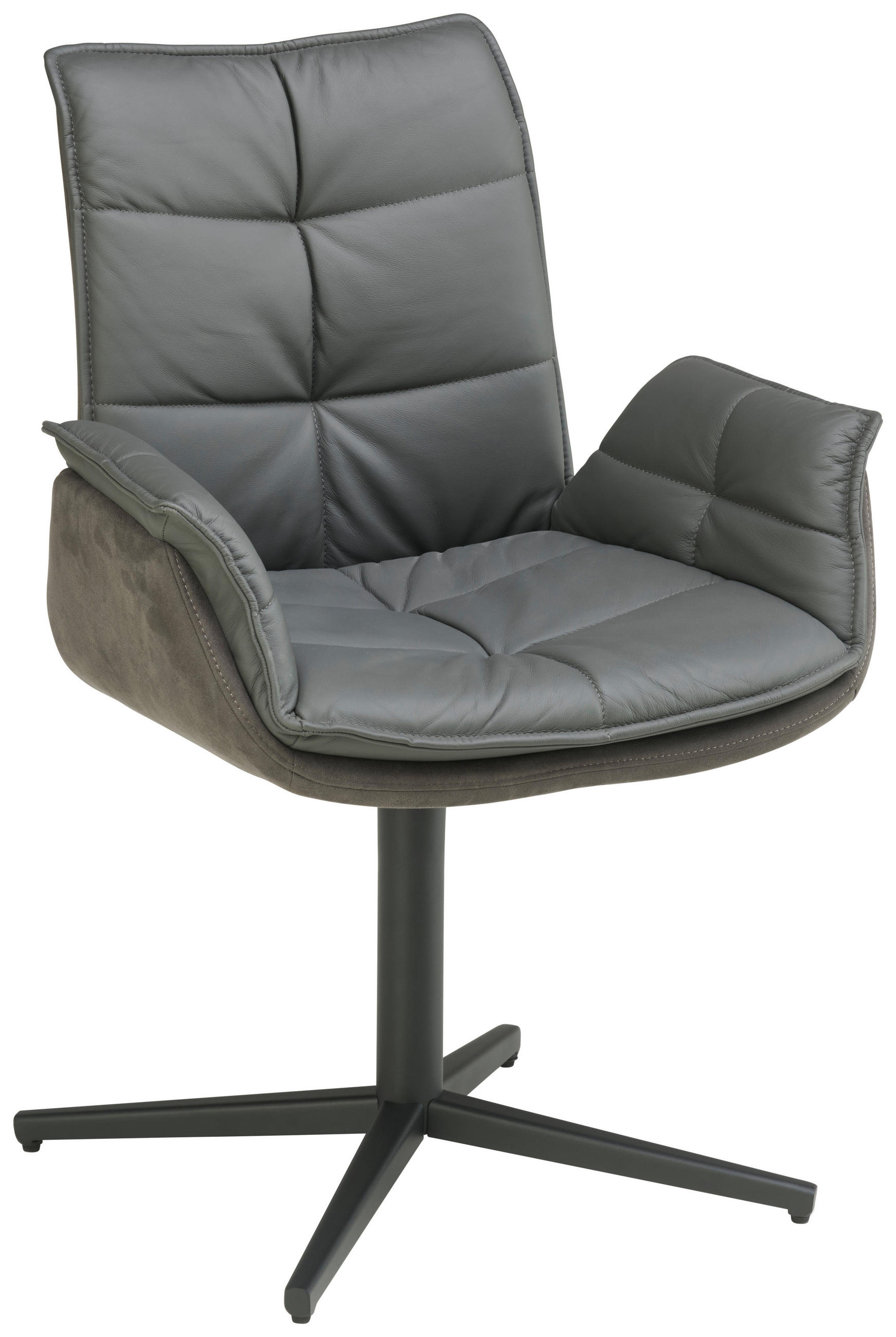 Livetastic Armlehnstuhl Grau, Schwarz 65x88 cm