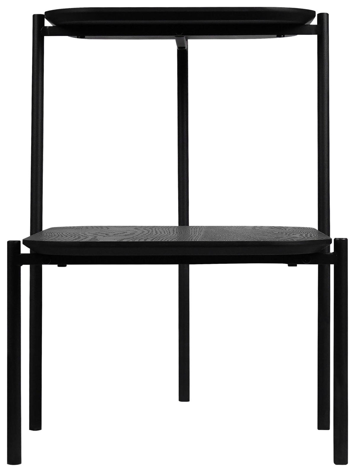 KONFERENČNÍ STOLEK, černá, dřevo, kov, kompozitní dřevo, 62,4/38,2/52 cm - černá, Trend, kov/dřevo (62,4/38,2/52cm) - Lomoco