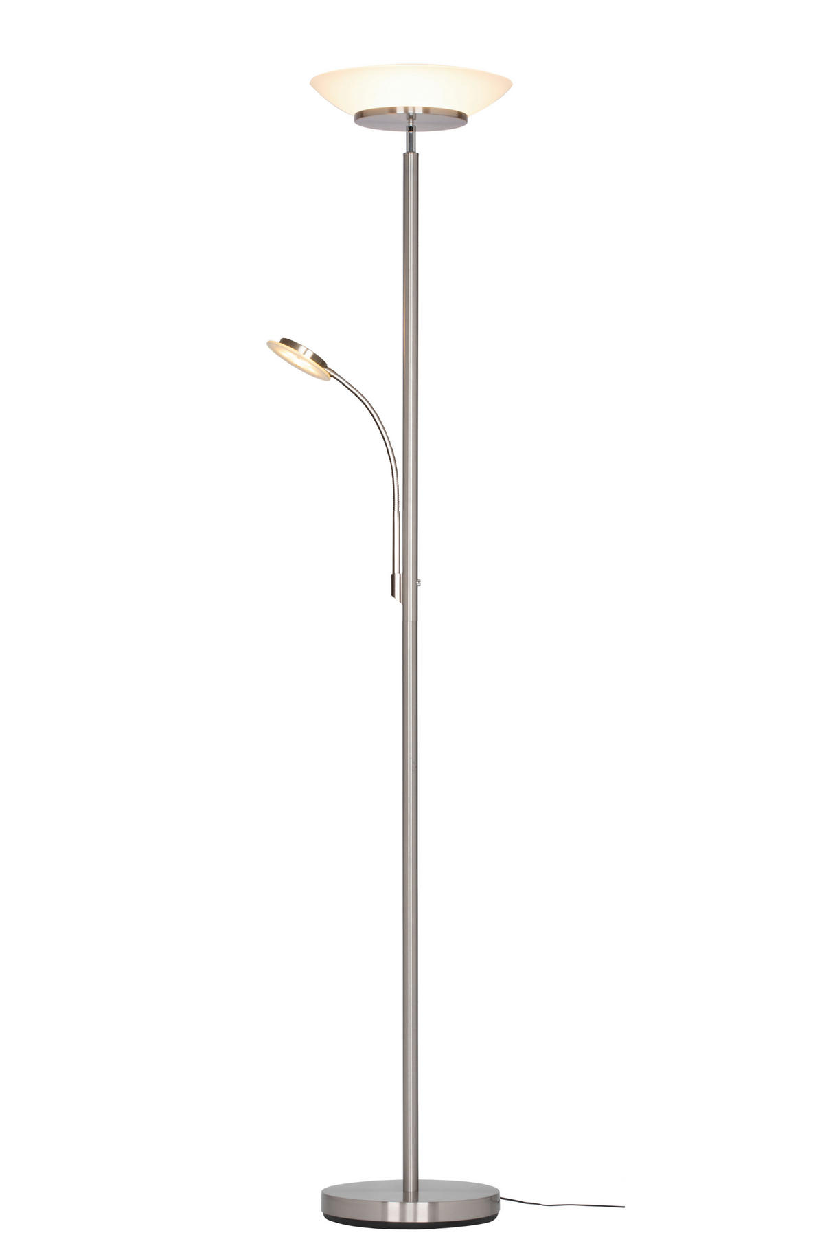 STOJACÍ LED SVÍTIDLO, 32/180 cm  - bílá/opál, Konvenční, kov/plast (32/180cm) - Novel
