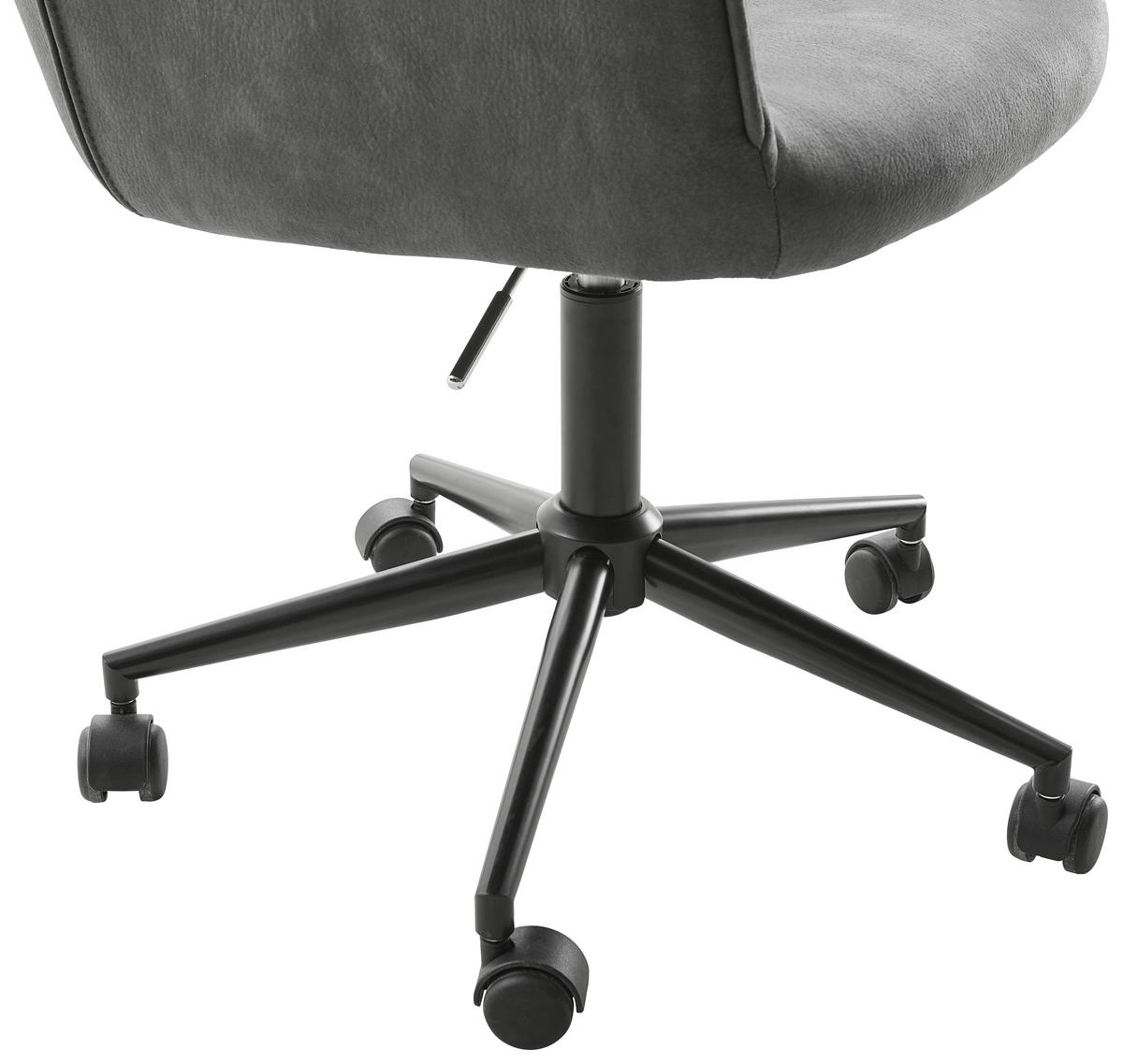 Scaun birou  gri, negru  - negru/gri, Design, plastic/metal (57/88-100/62cm) - Xora