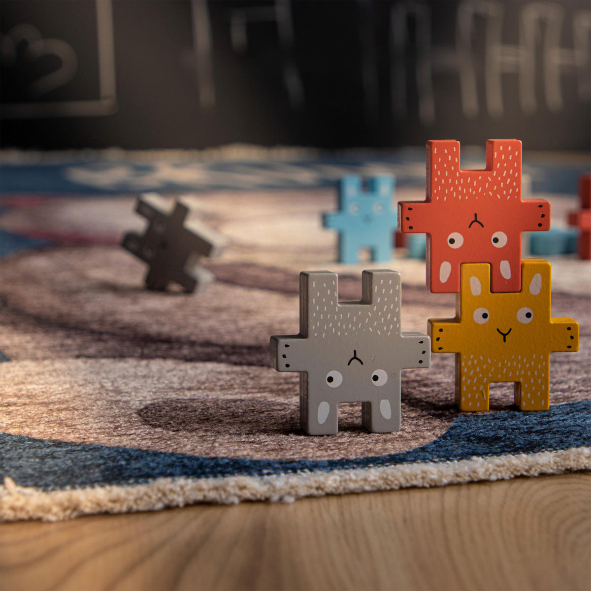 KINDERTEPPICH 115/170 cm  - Braun/Dunkelblau, Trend, Textil (115/170cm) - Ben'n'jen