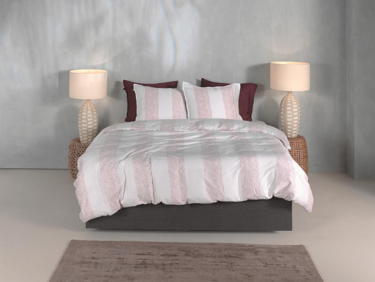 BETTWÄSCHE Tratti-di-Satinado Makosatin 155/220 cm  - Rosa, Basics, Textil (155/220cm)