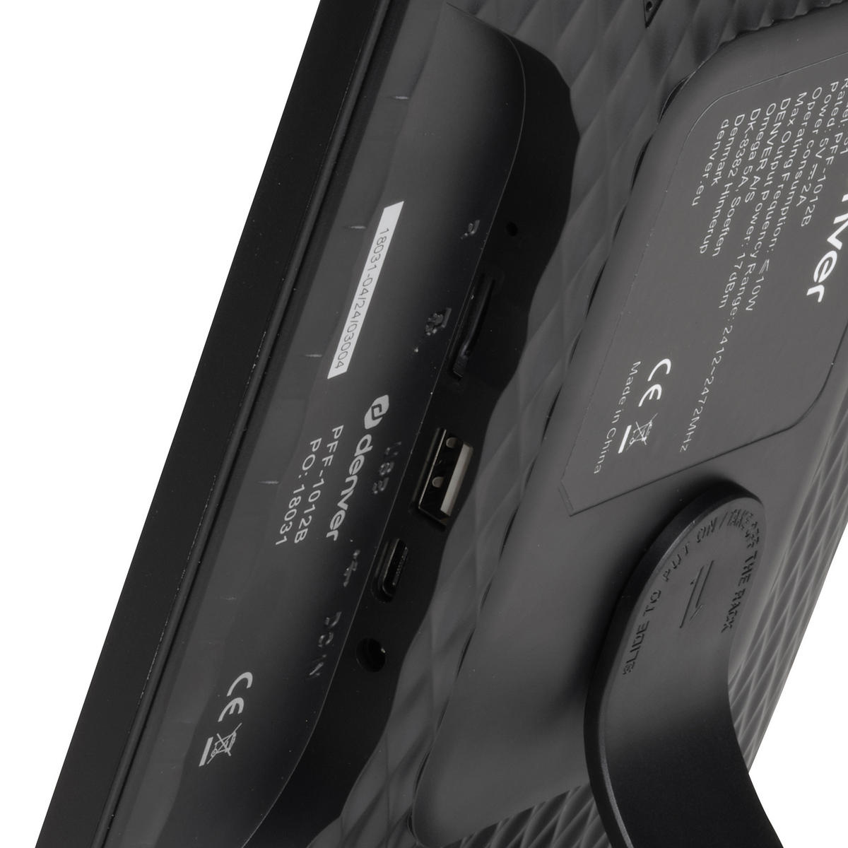 DIGITALER BILDERRAHMEN - Schwarz, Design, Kunststoff (26/18/2,5cm) - DENVER