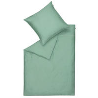 WENDEBETTWÄSCHE SW-Pure Satin 135/200 cm  - Salbeigrün/Grün, KONVENTIONELL, Textil (135/200cm) - Schöner Wohnen