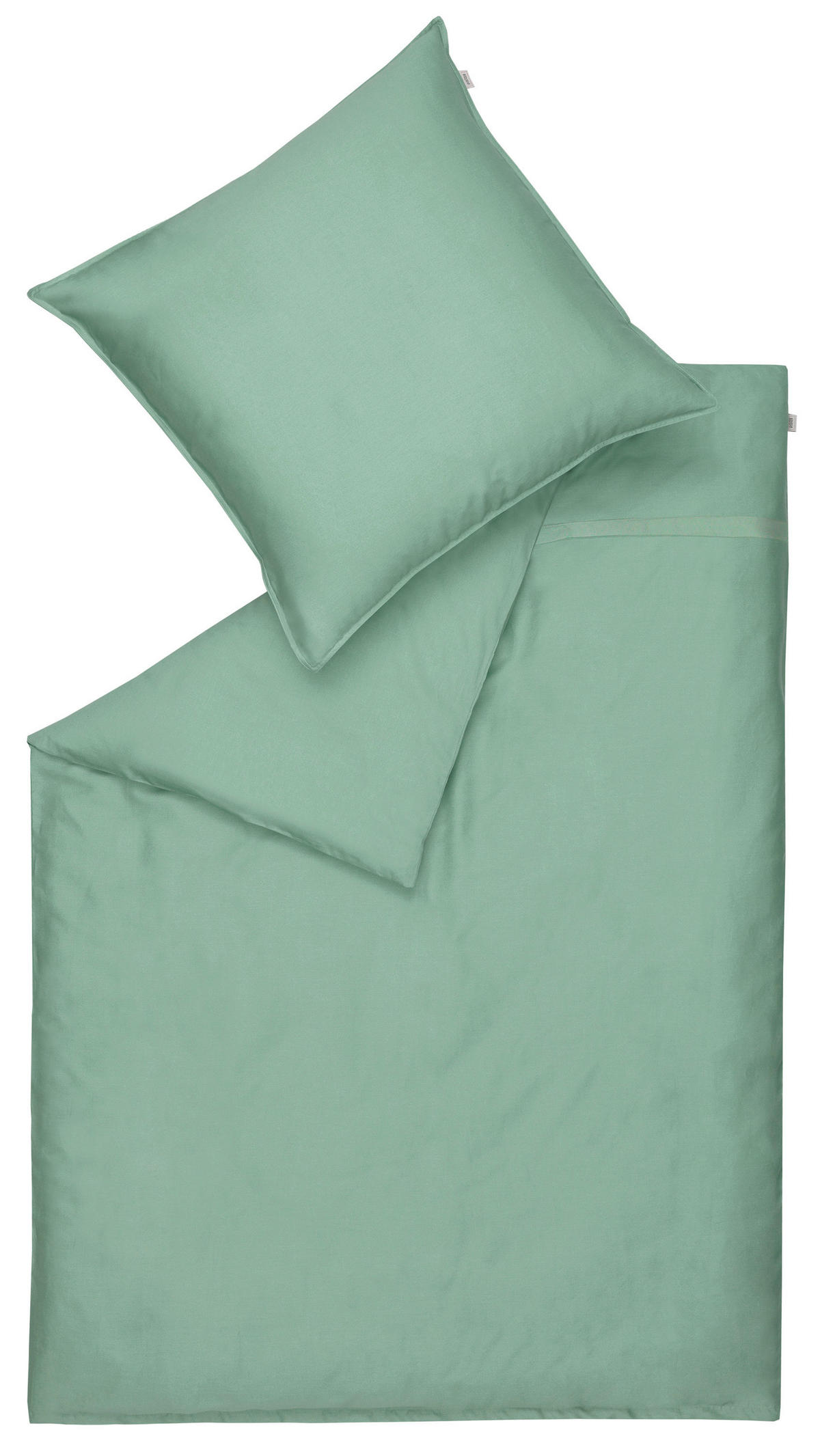 WENDEBETTWÄSCHE SW-Pure Satin 135/200 cm  - Salbeigrün/Grün, KONVENTIONELL, Textil (135/200cm) - Schöner Wohnen