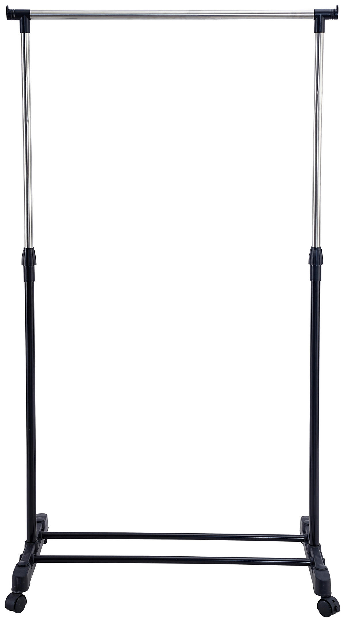 STALAK ZA ODEĆU  crna, srebrna  metal  - srebrna/crna, Osnovno, metal/plastika (80/90-160/43cm) - Boxxx