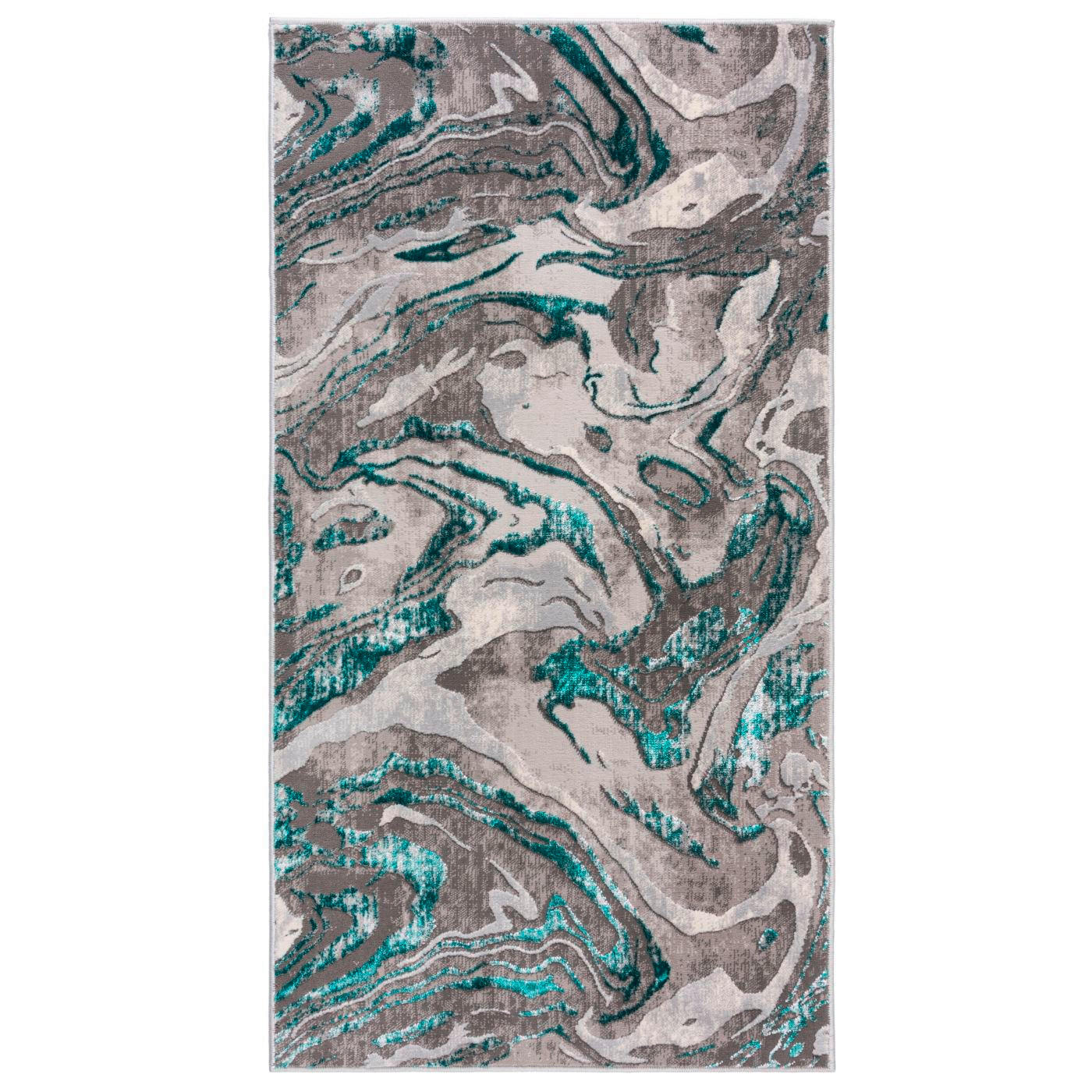 COVOR ȚESUT  - verde smarald/bej, Basics, textil (120/170cm)