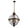 KRONLEUCHTER 49.8/83.2 cm   - Bronzefarben, KONVENTIONELL, Glas/Metall (49.8/83.2cm) - Elstead Lighting