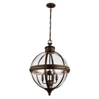 KRONLEUCHTER 49.8/83.2 cm   - Bronzefarben, KONVENTIONELL, Glas/Metall (49.8/83.2cm) - Elstead Lighting