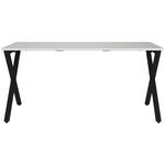 SCHREIBTISCH 160/80/75 cm Schwarz, Hellgrau  - Hellgrau/Schwarz, MODERN, Holzwerkstoff/Metall (160/80/75cm) - Novel