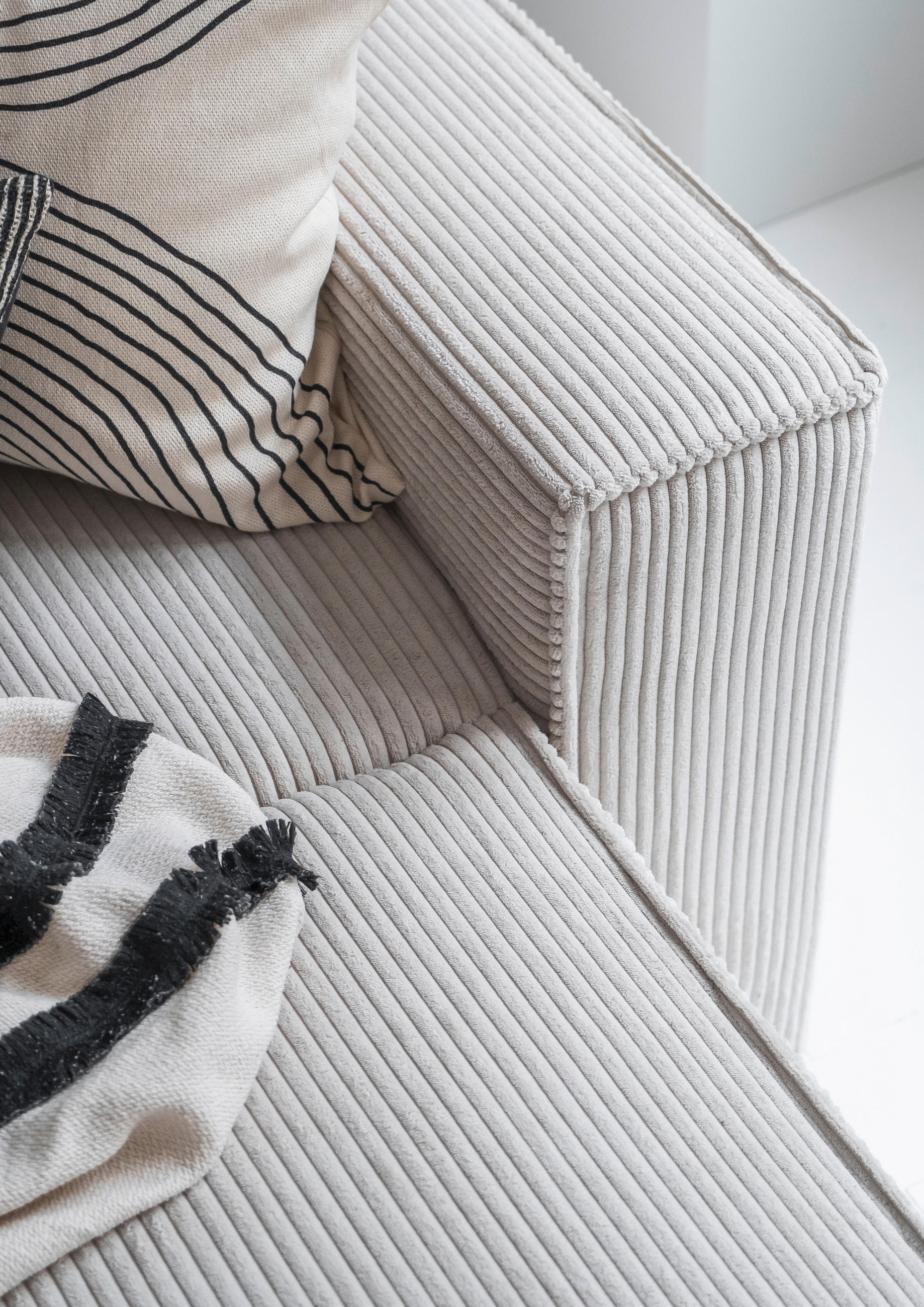 Thumbnail - Mid.you Wohnlandschaft, Beige, Textil, 8-Sitzer, Füllung: Schaumstoff, Ottomane links, U-Form, 322x194 cm, Made in EU, L...