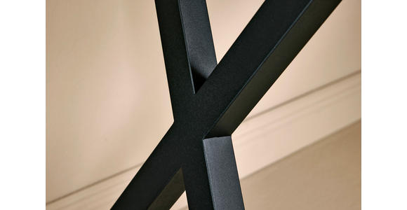 ECKSCHREIBTISCH 150/110/74 cm in Eichefarben - Eichefarben/Schwarz, MODERN, Holzwerkstoff/Metall (150/110/74cm) - Novel