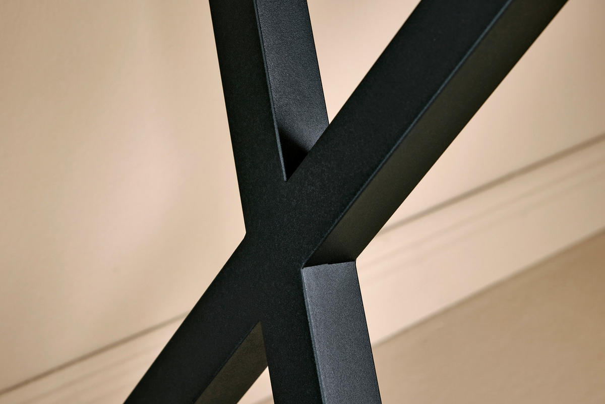 ECKSCHREIBTISCH 150/110/74 cm  in Eichefarben  - Eichefarben/Schwarz, MODERN, Holzwerkstoff/Metall (150/110/74cm) - Novel