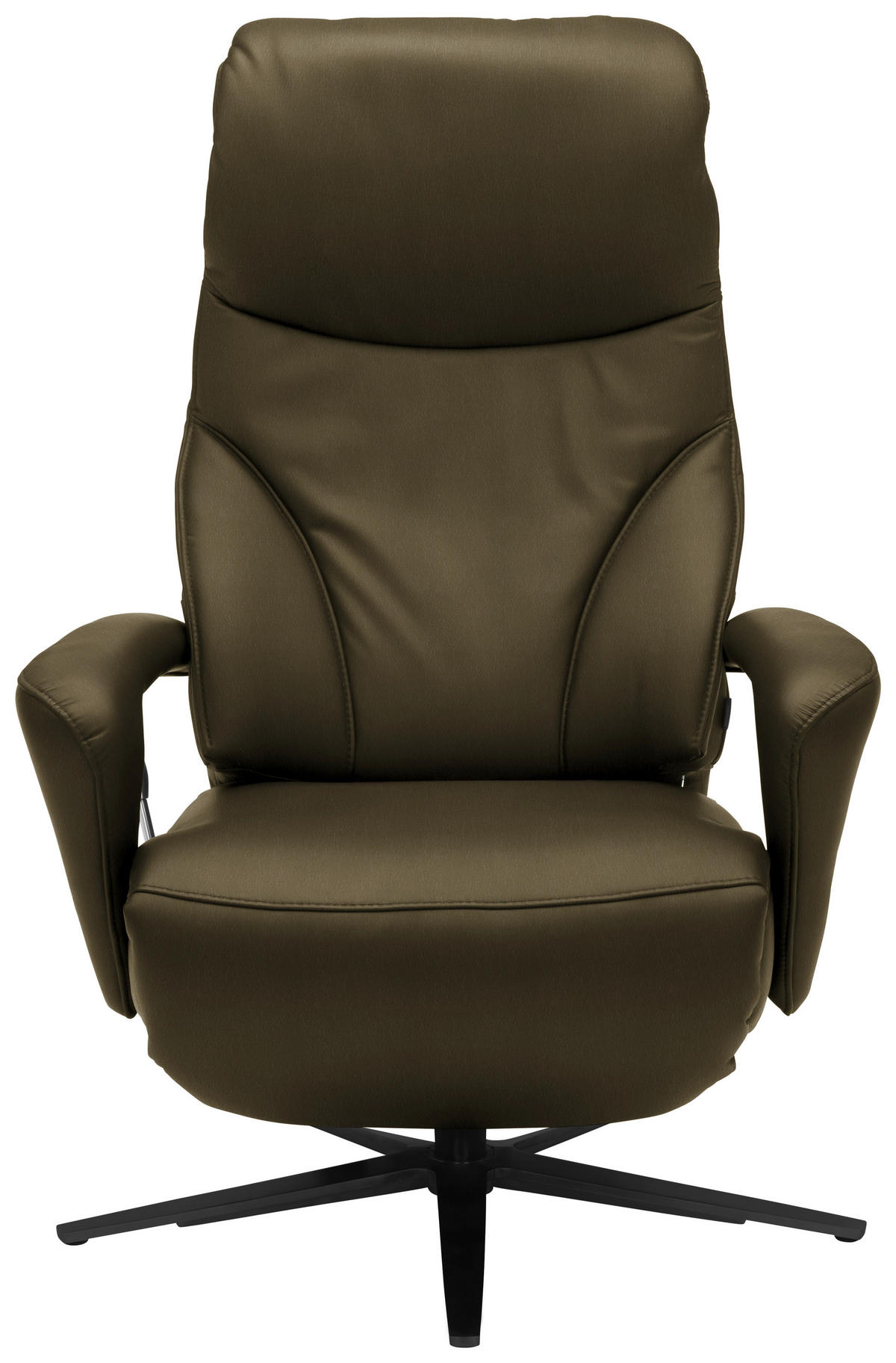 RELAXSESSEL in Leder Grün  - Schwarz/Grün, Design, Leder/Metall (75/106/88cm) - Dieter Knoll