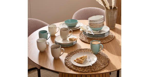 KOMBISERVICE Urban Life 24-teilig  - Türkis/Taupe, Design, Keramik - Landscape