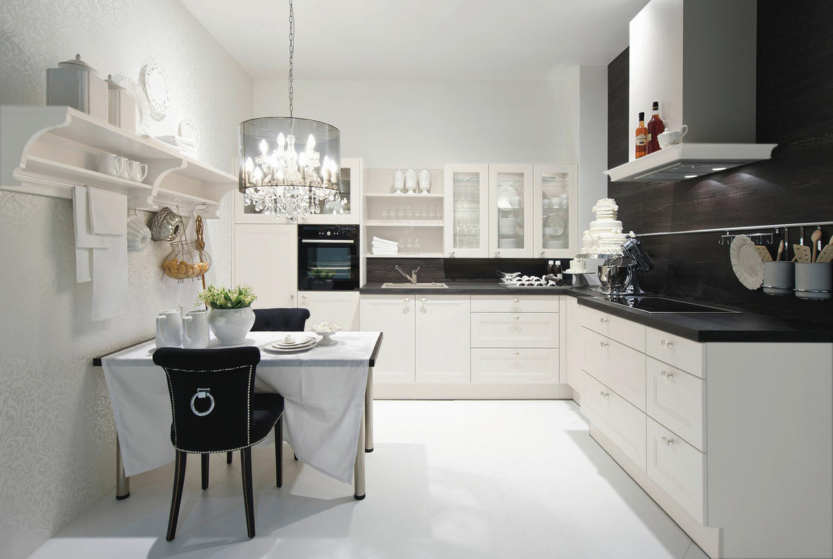 EINBAUKÜCHE WINDSOR LACK  - Eichefarben/Weiß, Design, Holzwerkstoff - Nolte Küchen