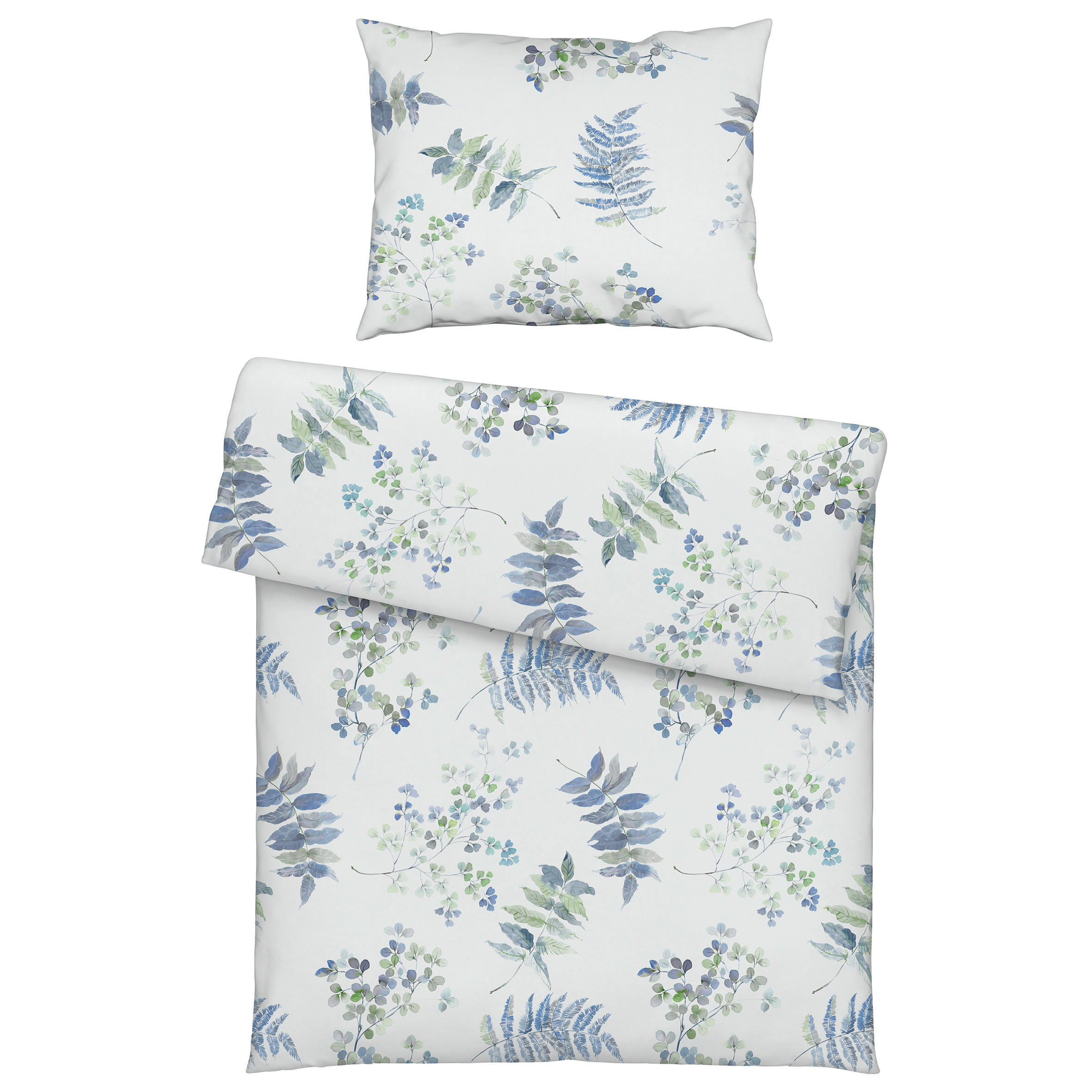 BETTWÄSCHE Atelier Makosatin 140/200 cm  - Blau, Design, Textil (140/200cm) - Estella