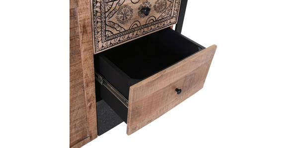 SIDEBOARD in 130/80/43 cm - Schwarz/Braun, Design, Holz/Holzwerkstoff (130/80/43cm) - Landscape