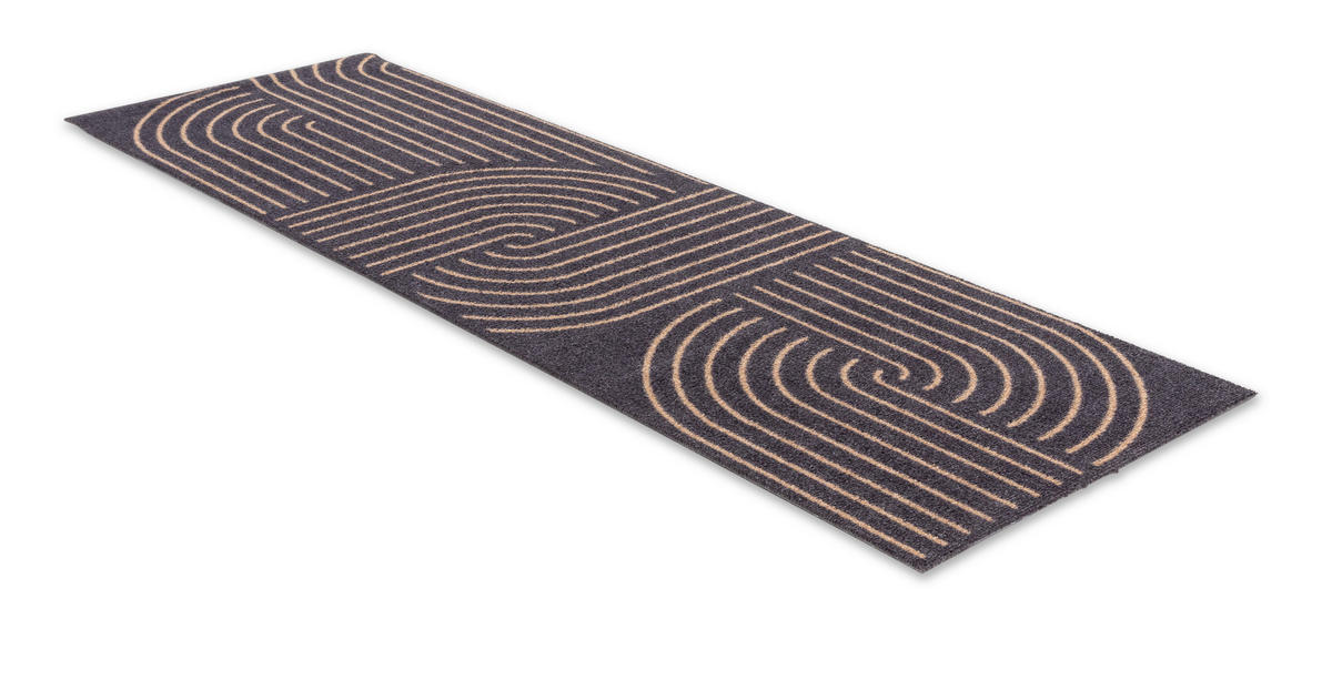 FUßMATTE  50/150 cm  Schwarz  - Schwarz, Basics, Kunststoff/Textil (50/150cm) - Astra