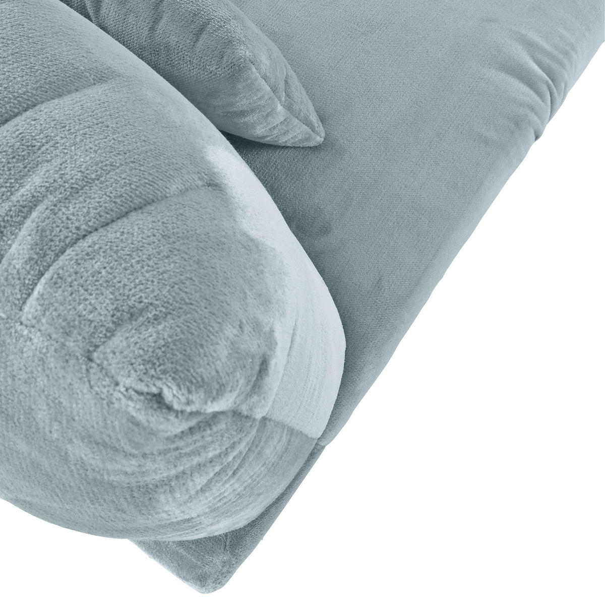 LIGGFÅTÖLJ i plysch mintgrön  - mintgrön/svart, Klassisk, textil/plast (100/86/166cm) - MID.YOU