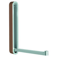 WANDHAKEN  in Braun, Silberfarben  - Silberfarben/Braun, Design, Kunststoff/Metall (2,1/16/2,1-15,6cm)