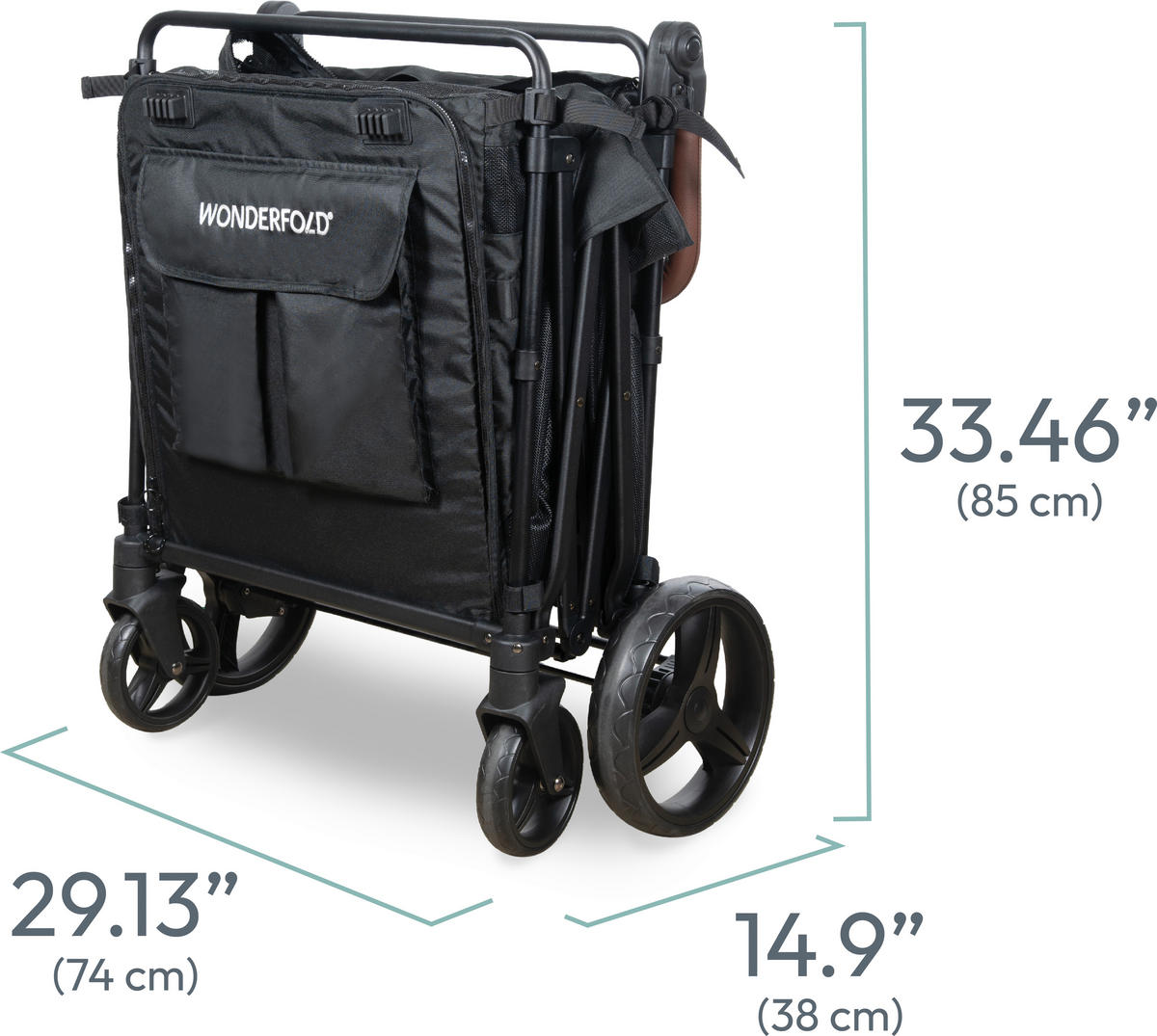 HUNDEBOLLERWAGEN  PXL Pet Heavy Duty Wagon   - Schwarz, Basics, Textil/Metall (117/72,50/107,50cm) - WONDERFOLD