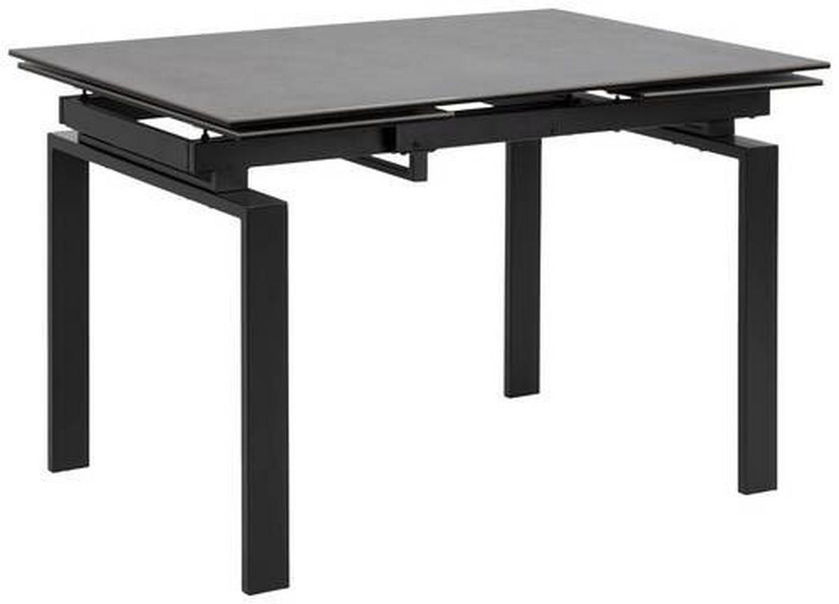 JEDILNA MIZA, črna  - črna, Konvencionalno, kovina/keramika (120/85/76cm) - Livetastic