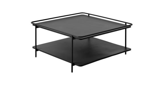 COUCHTISCH - Schwarz, Basics, Metall (75/75/34,3cm) - Xora