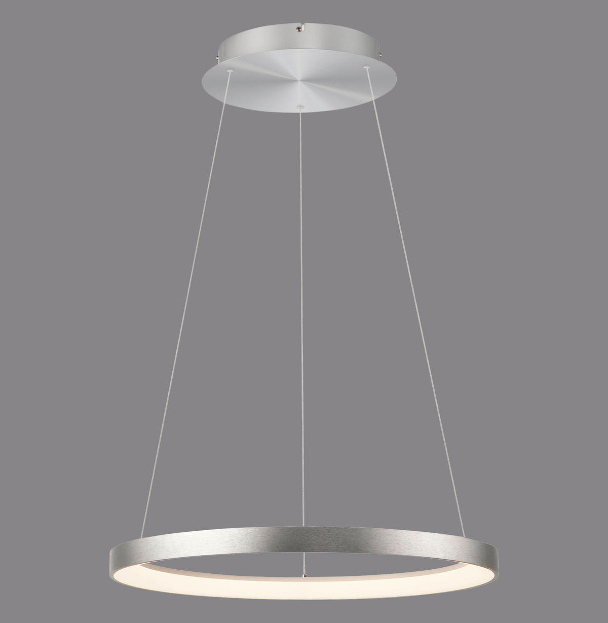 LED FÜGGESZTÉK - alumínium színű, Design, műanyag/fém (57/200/200cm)