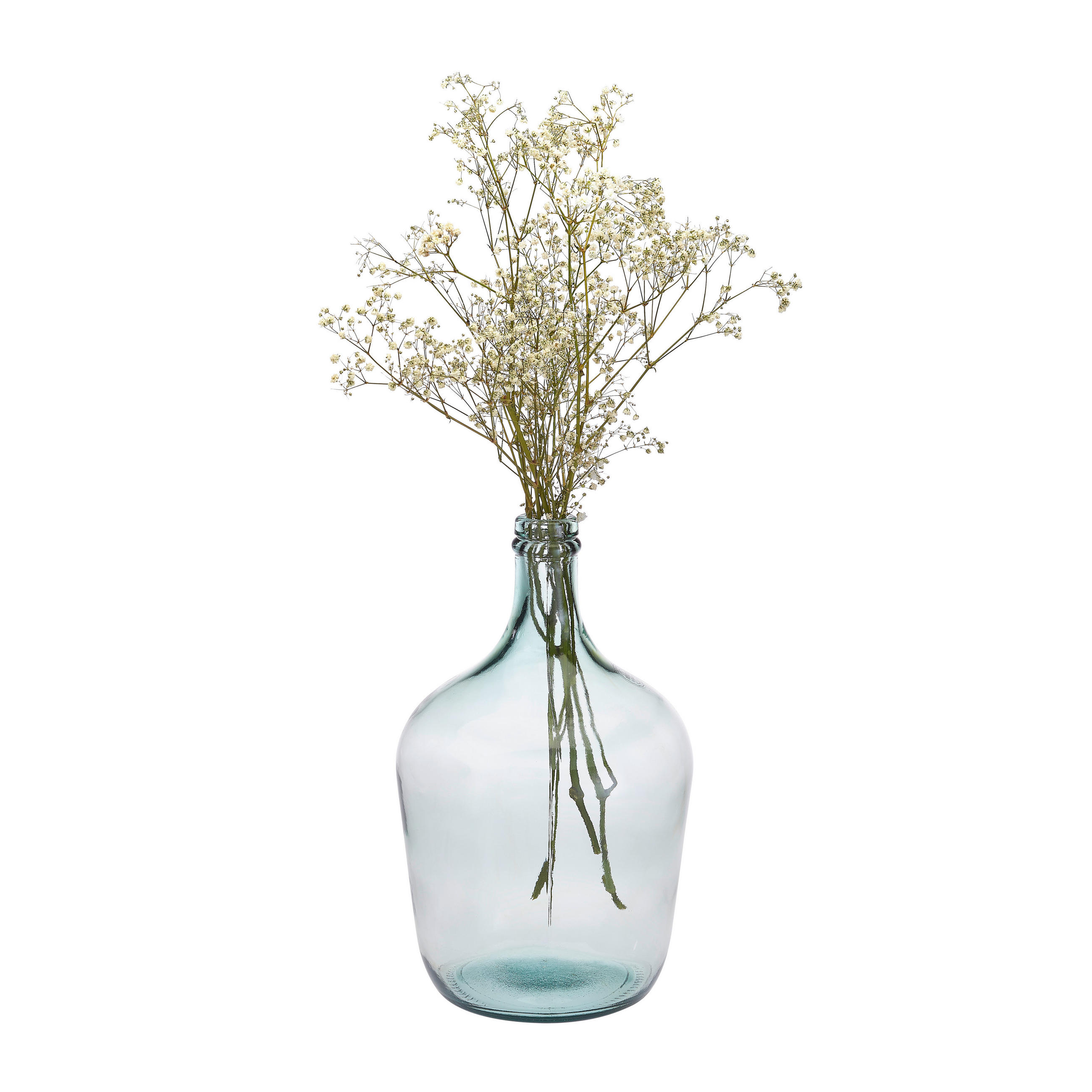 VASE 30 cm  - Klar/Grün, Basics, Glas (18/30cm) - Ambia Home