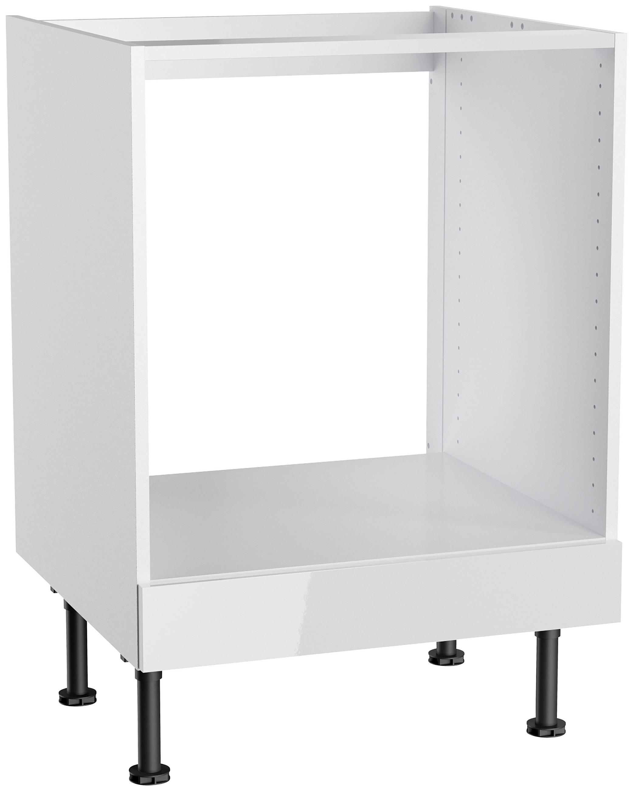 Thumbnail - Optifit Küchenblock, Weiß, Weiß Hochglanz, Metall, 1,1 Schubladen, seitenverkehrt montierbar, nur wie online abgebildet ...