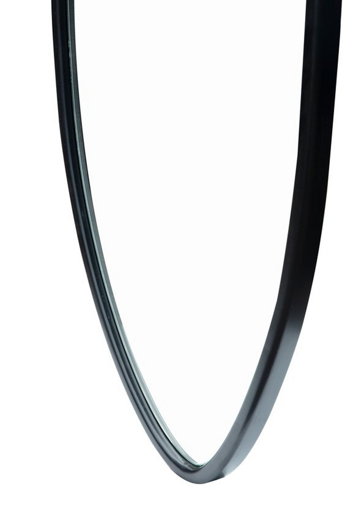 WANDSPIEGEL 49/160/3 cm    in organisch  - Klar/Schwarz, Design, Glas/Holzwerkstoff (49/160/3cm) - MID.YOU