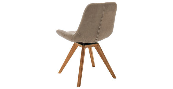 STUHL Flachgewebe Cappuccino - Cappuccino, KONVENTIONELL, Holz/Textil (56/84/63cm) - Carryhome