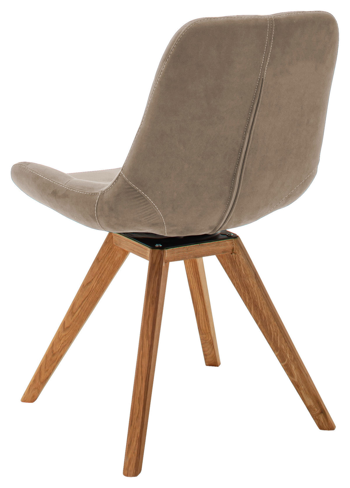 STUHL  in Flachgewebe  - Cappuccino, Konventionell, Holz/Textil (56/84/63cm) - Carryhome