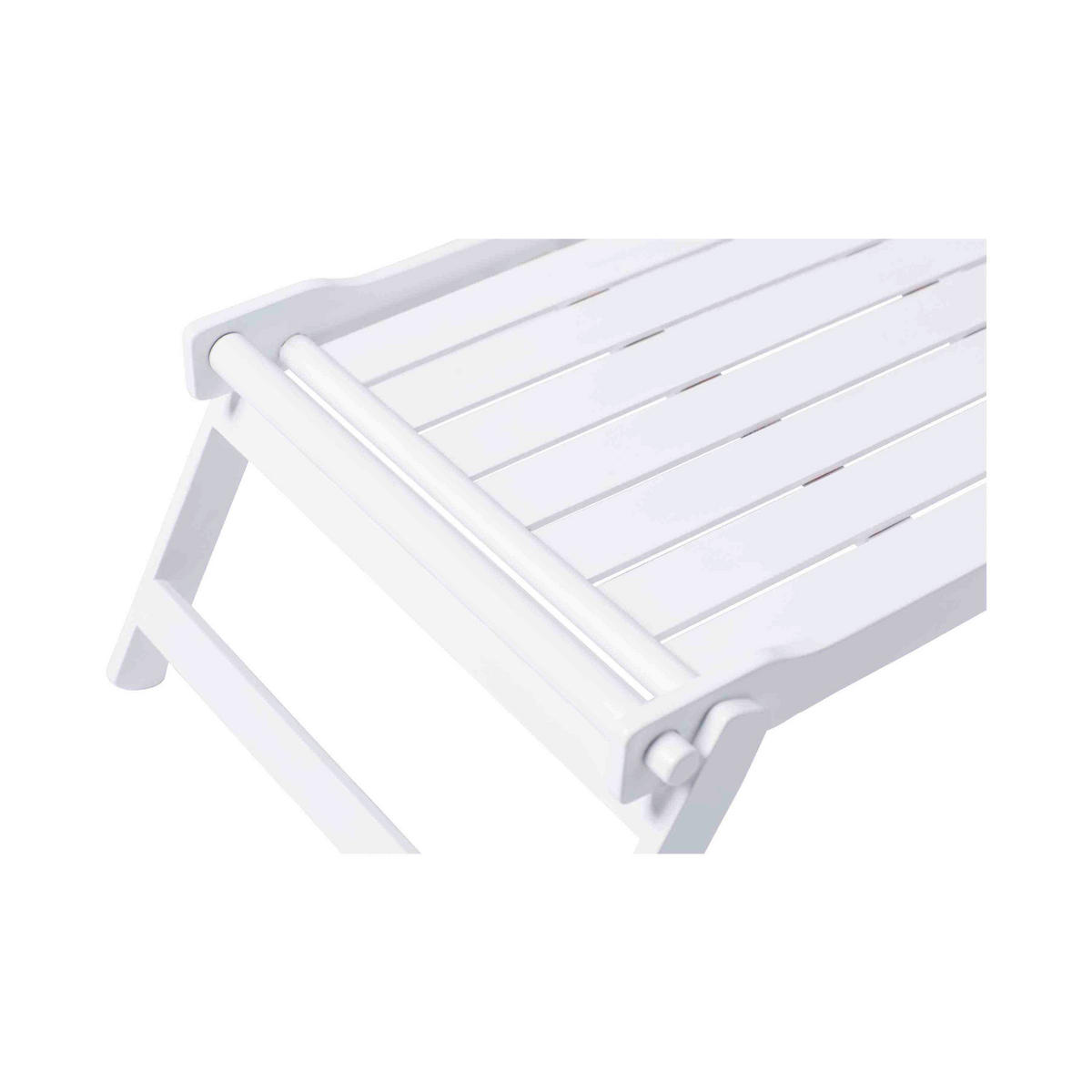 SERVIERTABLETT     - Weiss, Design, Holz (58/23/36cm) - Livetastic