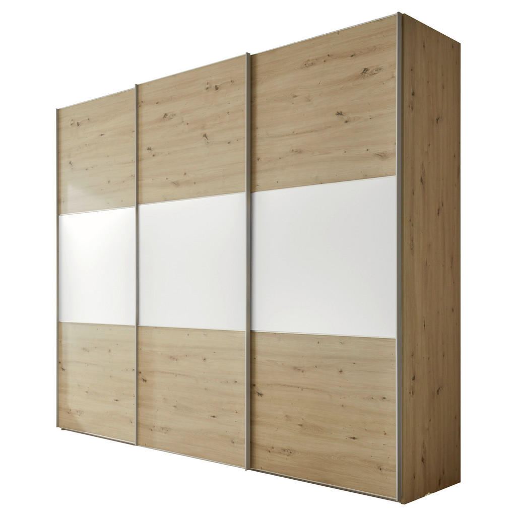 Schwebetürenschrank B: 280 Cm Includo, Artisan Eiche/weiß